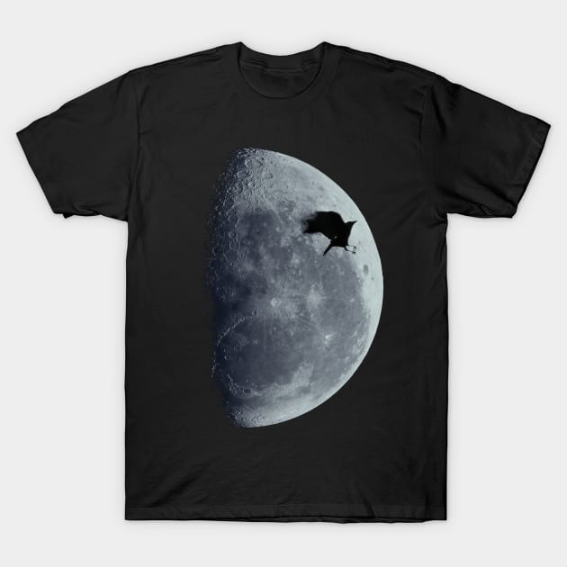 Half Moon and Crow T-Shirt by DyrkWyst